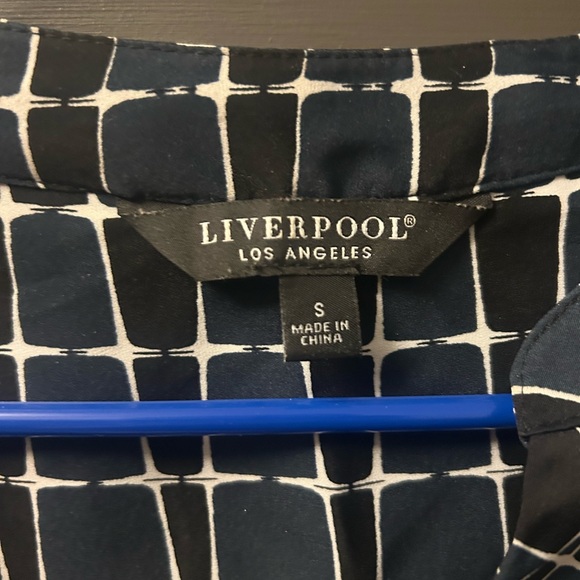 Liverpool Black and White Geometric Top - Picture 4 of 5